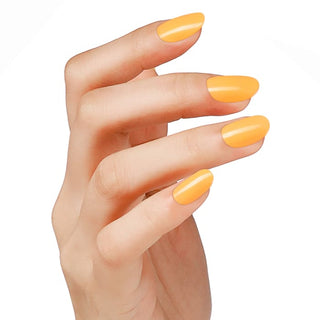 Bluesky Gel Polish - SS2420 - Caramel Fusion colour on a hand