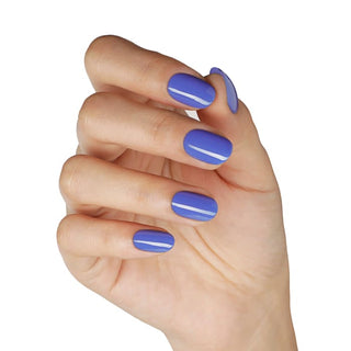 Bluesky Gel Polish - SS2422 - Blue Azure colour on a hand