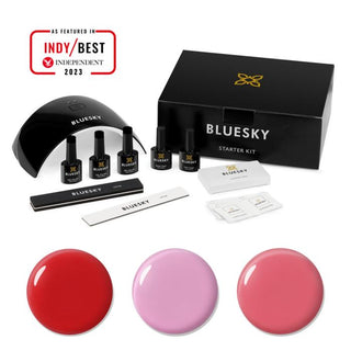 Bluesky Starter Kit - Summer 2023 bottle and colour swatch