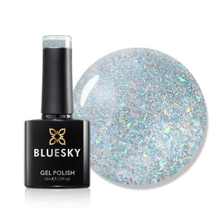 Bluesky Gel Polish - XMASS2201 - In Silver Accents bottle and colour swatch