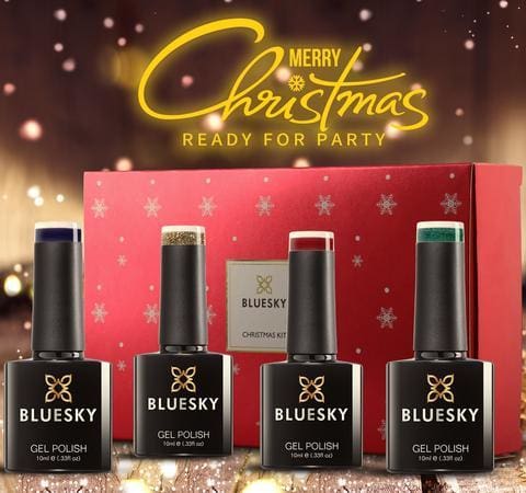 Bluesky Christmas Set, Gel Polish Christmas Gift, Christmas Gel Nail Polish