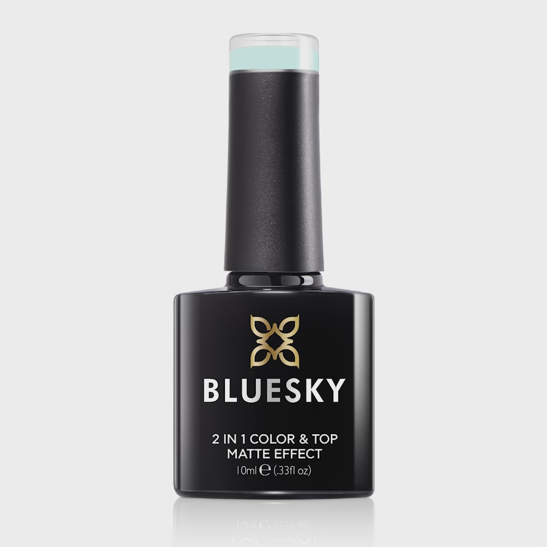 Bluesky 2 in 1 Matte Colour & Top Gel Polish - LPT06 - Frosted Mint