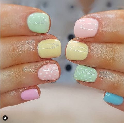 Pastel Gel Polish Design