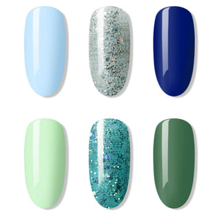 Bluesky Ocean Gel Nail Polish Set - 6 x 10ml - Gel Polish