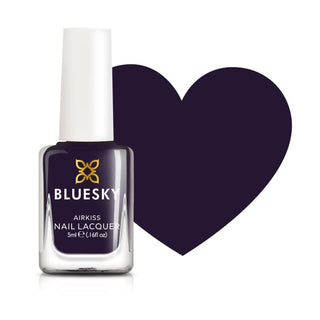 Bluesky Kids Airkiss Nail Polish - Paint It Purple bottle and colour swatch