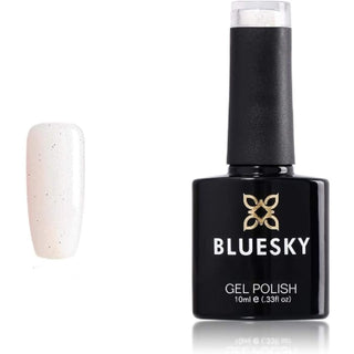 Bluesky Gel Polish - 80520 - Glitterize Pearl bottle and colour swatch