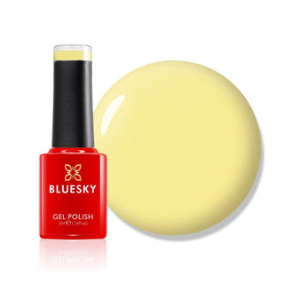 Bluesky Gel Polish Mini - PRIMROSE YELLOW - 80566 bottle and colour swatch