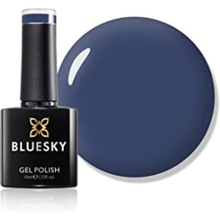 Bluesky Gel Polish - 80627 - Denim Patch bottle and colour swatch