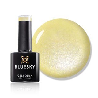 Bluesky Gel Polish - SUNFLOWER - A010 bottle and colour swatch