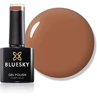 Bluesky Gel Polish - A079 - Caramel bottle and colour swatch