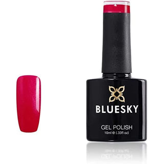 Bluesky Gel Polish - A110 - Dark Pink bottle and colour swatch