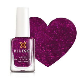 Bluesky Kids Airkiss Nail Polish - All That Glitters bottle and colour swatch