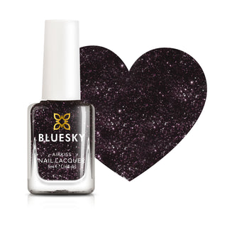 Bluesky Kids Airkiss Nail Polish - Stardust bottle and colour swatch