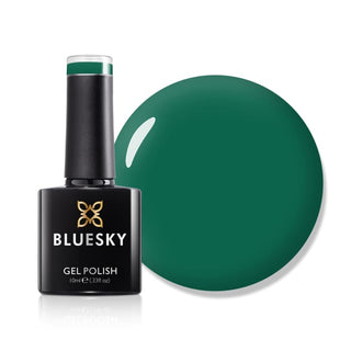 BLUESKY GEL POLISH - GREEN UNITY - AW2216 bottle and colour swatch