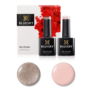 Bluesky Gel Polish Set - Anniversary Set 9 bottles and colour swatches