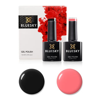 Bluesky Gel Polish Set - Anniversary Set 8 bottles and colour swatches