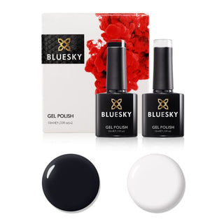 Bluesky Gel Polish Set - Anniversary Set 3 bottles and colour swatches