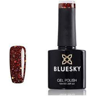 Bluesky Gel Polish- BLZ07 - Ruby Red Hollywood bottle and colour swatch