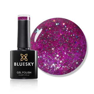 Bluesky Gel Polish - MISS INDEPENDENT - BLZ28 bottle and colour swatch