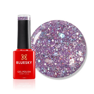 Bluesky Gel Polish Mini - Purple Dream - BLZ48 bottle and colour swatch