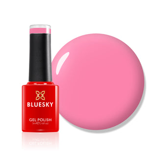 Bluesky Gel Polish Mini - Pink Lemonade - BSH007 bottle and colour swatch