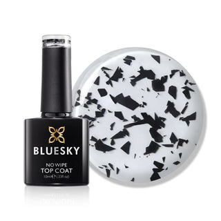 Bluesky No Wipe Top Coat - BCT01 - Eggshell bottle and colour swatch