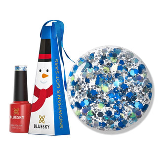 Bluesky Christmas Exclusive Bauble - 5ml - Snowman's Got Sass bottle and colour swatch