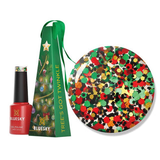 Bluesky Christmas Exclusive Bauble - 5ml - Tree's Got Twinkle bottle and colour swatch