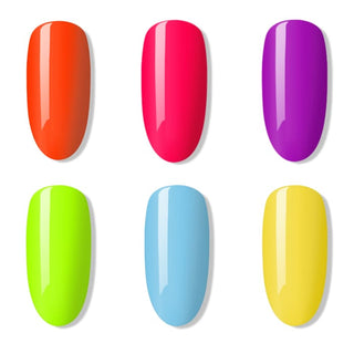 Bluesky Neon Gel Polish Set - 6 x 10ml