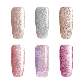 Bluesky Shimmer Gel Polish Set - 6 x 10ml