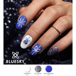 Blue Eyeshadow Gel Polish, Blue Nails, Bright Blue Nails