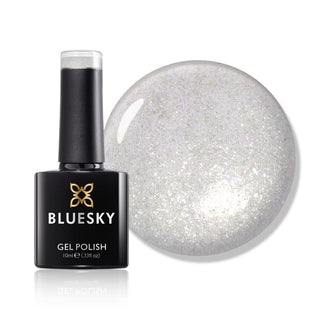 Bluesky Gel Polish - PLATINUM RING - DC010 bottle and colour swatch