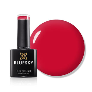 Bluesky Gel Polish - PALE RED-FEMALE - DC027 bottle and colour swatch