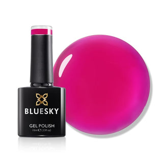 Bluesky Gel Polish - DISCO-VER THE RHYTHM - GLAZE 05 bottle and colour swatch