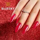 Bluesky Glitter Top Coats Gel Nail Polish Set - 6 x 10ml