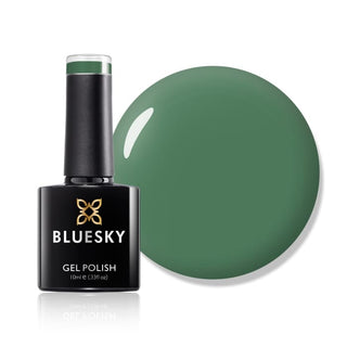 Bluesky Gel Polish - JADE - A052 bottle and colour swatch