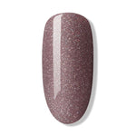 Bluesky Nude Pink Happy Go Lucky Gel Polish with fine glitter nail tip