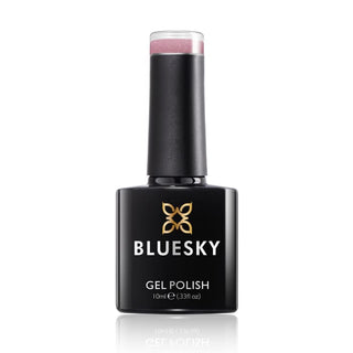 Bluesky Nude Baby Pink Take It Easy Gel Polish with fine glitter bottle