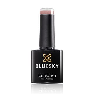 Bluesky Nude Baby Pink My Relief Gel Polish with fine glitter bottle