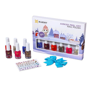 Bluesky Kids Airkiss Set - Winter Collection bottles and colour swatches