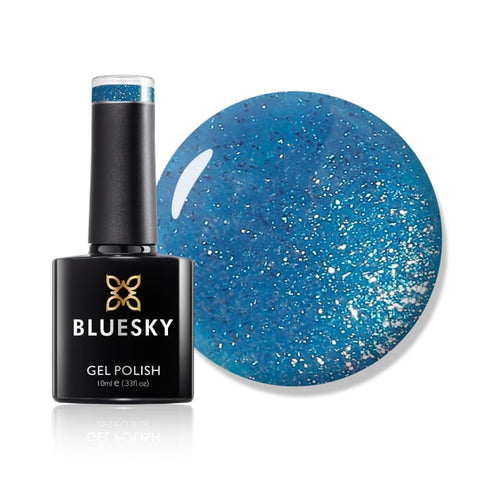 Bluesky Gel Polish - ELECTRIC GLITTER BLUE - LT065 - Gel Polish