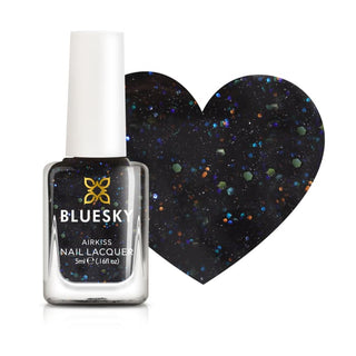 Bluesky Kids Airkiss Nail Polish - Starry Night bottle and colour swatch