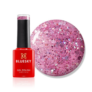 Bluesky Gel Polish Mini - Diamond Girl - BLZ44 bottle and colour swatch