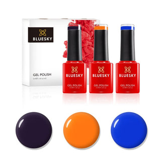 Bluesky Mini Trio Set - Dusk Til Dawn - 5ml bottles and colour swatches