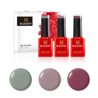 Bluesky Mini Trio Set Fall Essentials - 5ml bottles and colour swatches