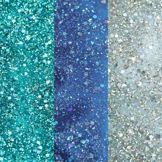 Bluesky Mini Trio Set Teal Confetti - 5ml colour swatches