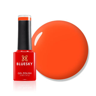 Bluesky Gel Polish Mini - ORANGE ZEST - NEON05 bottle and colour swatch