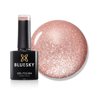 Bluesky Gel Polish - PLATINUM-20 - You're A Gem bottle and colour swatch