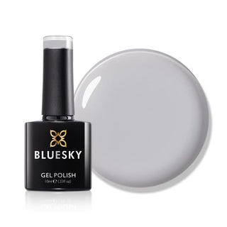 Bluesky Gel Polish - Light Grey - QXG824 ASIN:B00UJX1G9W EAN:3284962507365 bottle and colour swatch