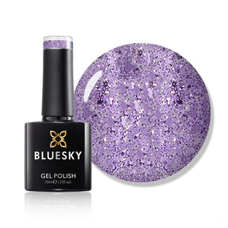 Bluesky Gel Polish - S10N - Lilac Ritz bottle and colour swatch